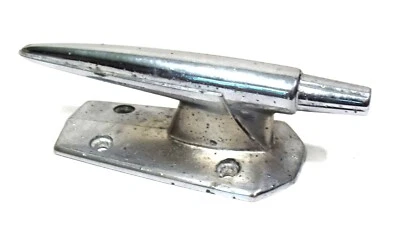 Vintage Antique Wooden Boat Bow Handle Cleat 5-1/2" Chrome Plated - Image 1 of 2