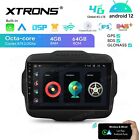 9" Android 12 Car Gps Navi Radio 4Gwifi Stereo Rds Swc For Jeep Renegade 2015-20