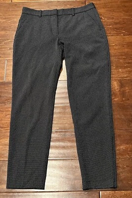 Calça social Zara básica preta branca bolinhas 3 bolsos feminina 4 reta casual - Imagem 1 de 4