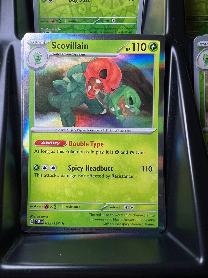 Scovillain 025/197 Sv03: Obsidian Flames Holo - Image 1 of 1
