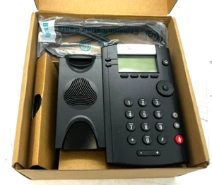 Polycom VVX 201 IP Phone 2 Line IP Ethernet PoE Office Deskphone Great Condition - Picture 1 of 4