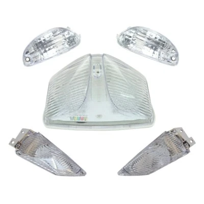 Led Taillight+Front+Rear Turn Signal Fit 11-23 GSXR600/750 09-16 GSXR1000 Clear - Image 1 of 4