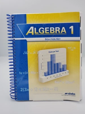 Abeka Algebra 1 Solution Key 1st Edition Grade 9 Mathematics Teacher Book - Image 1 of 4