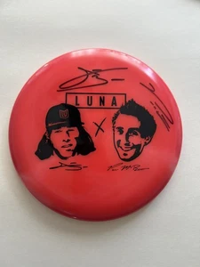 Discraft Paul McBeth x Anthony Barela Glo Z Swirl Luna!! SIGNED BY BOTH!! RARE!! - Picture 1 of 2