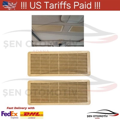 Sunroof Vent Grille for Mercedes W210, Beige, 2pcs - Image 1 of 4