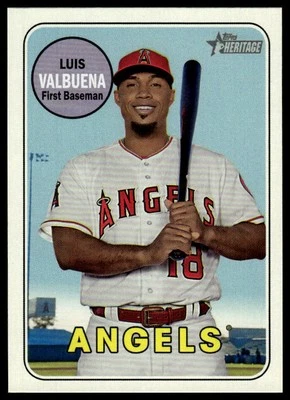2018 Topps Heritage Luis Valbuena #597 - Image 1 of 2