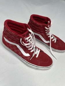 Vans SK8 Hi Filmore High-Top Ton in Ton gehalten Karos rot/weiß Herren Größe 10 - Bild 1 von 8