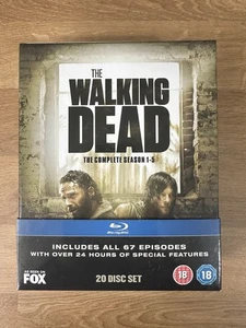 The Walking Dead Complete Series Box Set Seasons 1-5 Blu-ray - Picture 1 of 8