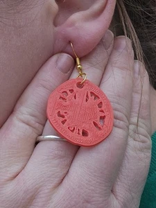 Tomato Slice Earrings 🍅 - Picture 1 of 3