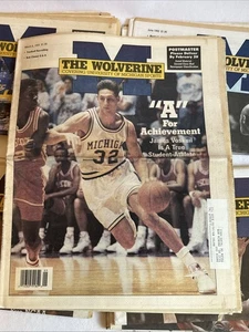 Periódico The Wolverine U Of M James Voskuil Bob Chmiel marzo 1993 - Imagen 1 de 12