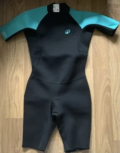 Nuevo sin etiquetas Traje de neopreno Decathlon Yulex Tribord niños jóvenes 12-13 años negro verde - Imagen 1 de 4