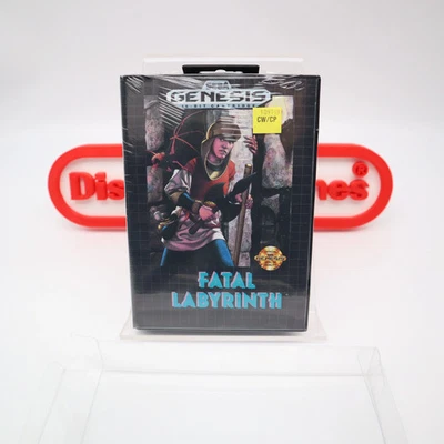 Sega Genesis FATAL LABYRINTH - NEW & Factory Sealed with Authentic Tube Seal! - Image 1 of 4