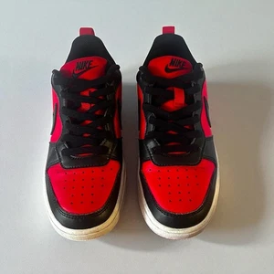 Nike Court Borough Low Recraft Schuhe Jugend Größe 3,5Y rot schwarz DV5456-600 - Bild 1 von 11