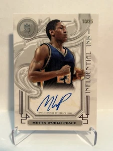 2023-24 Topps Royalty Metta World Peace Influential Ink AUTO /25 Pacers - Picture 1 of 2