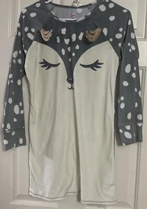 Justice Reindeer Sleep Nightgown Girls Size 12/14 Large - Picture 1 of 4