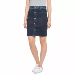 Levi's Made & Crafted LMC Jeans Button Front Pencil Skirt Sky Rinse Sz 29 NWT - Picture 1 of 8