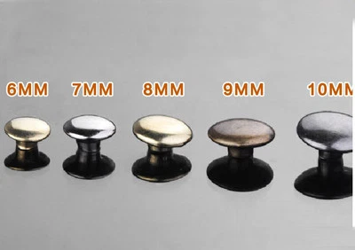 Double Cap Rivet Tubular Metal Leather Craft Repairs Studs 5-100PCS - Image 1 of 4