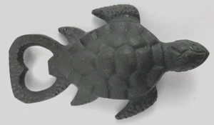 Vintage Sea Turtle Bottle Opener Iron Metal Nautical Decor 5" - Picture 1 of 3