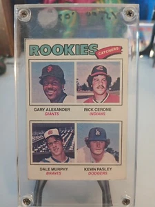 1977 Topps #476 Alexander, Cerone, Dale Murphy, Pasley RC Rookie - Foto 1 di 2