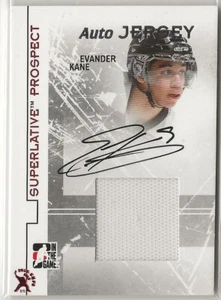 2009-10 ITG Superlative Prospect Jerseys Auto Silver #PAJEK Evander Kane /40 - Picture 1 of 2