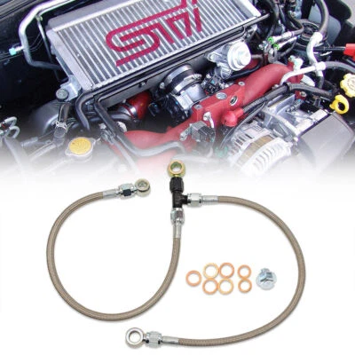 IAG Stock Location Turbo Oil Feed & AVCS Line for Subaru WRX 2006-14, STi 04-21 - Image 1 of 3