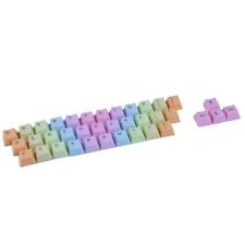New PBT Keycaps Mechanical Keyboard Colorful Replacement Keycap Set - 37 Keys C