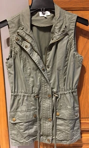 Charlotte Russe Women's Size XS Green Military Vest - Picture 1 of 2