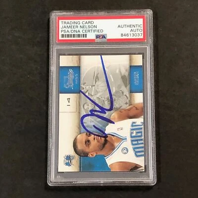 2009-10 Panini Studio #60 Jameer Nelson Signed Card AUTO PSA Slabbed Magic - Image 1 of 2