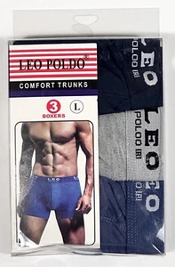 Paquete de 3 calzoncillos boxer grandes Leo Poldo Comfort - Imagen 1 de 2