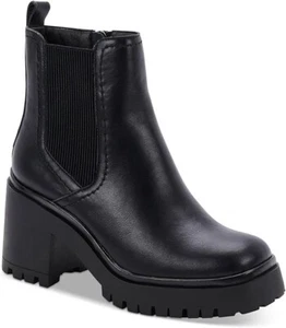 Aqua College Raine Womens Waterproof Heel Boot Black Leather US 11 - Picture 1 of 3