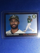 2020 Topps Archives Purple #22 Marcus Semien /175 - Oakland Athletics