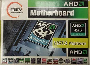 Jetway M2A481-OG-XP Motherboard Socket AM2 M2A481 AMD 480X - Picture 1 of 4