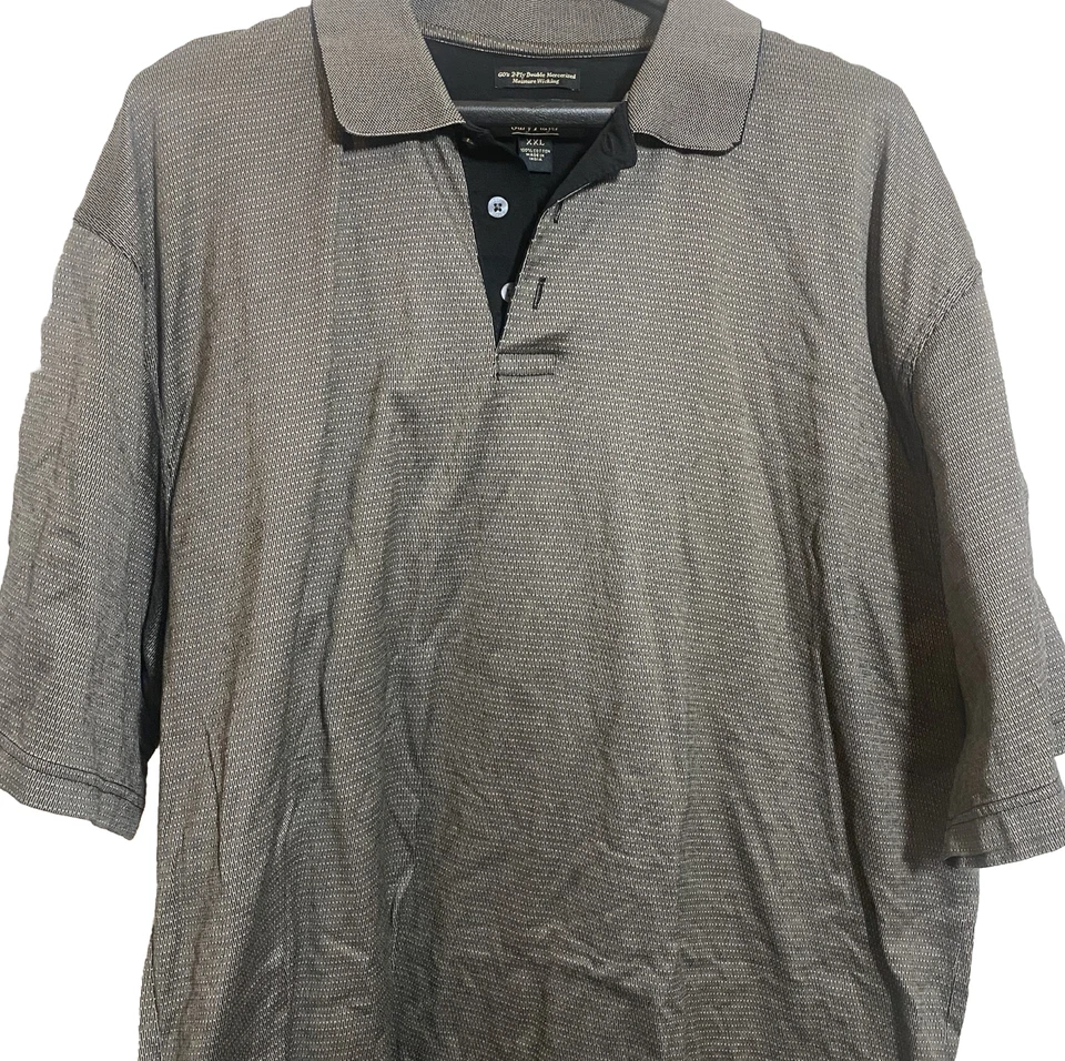 GARY PLAYER 吸湿排汗 3 按钮 Polo 高尔夫衬衫短袖男式 XL — 第 1/4 张图片