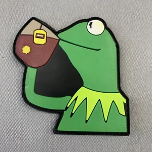 None of My Business Kermit Meme Funny PVC Morale Patch MISPRINTS - Picture 1 of 5