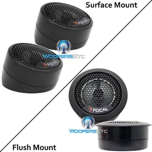 FOCAL TN-44 ACCESS 4-OHM ALUMINUM DOME TWEETERS ( FLUSH MOUNT OR SURFACE MOUNT ) - Picture 1 of 10