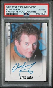 STAR TREK INFLEXIONS COLM MEANEY MILES O'BRIEN DS9 AUTOGRAPH PSA 10 GEM MINT - Picture 1 of 2