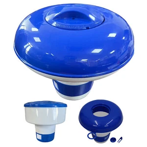 Floating Chlorine Dispenser Swimming Pool Spa Tablet Chemistry Floater Hot Tub - Picture 1 of 12
