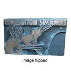 Vintage Convention Speaker Letterpress Print Block Plate