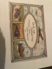 Antique 1913 post card Indianapolis, Indiana Safe Trip theme