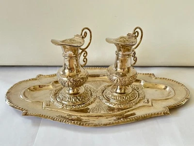 Crutas de agua y vino, plata siglo XVIII Foto 1 de 4