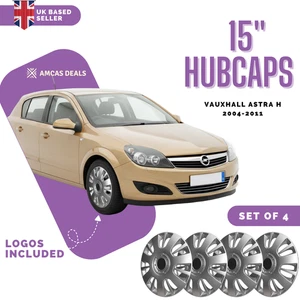 15 ZOLL RADKAPPEN RADZIERBLENDEN ZIERLEISTEN FELGEN PASSEND FÜR VAUXHALL ASTRA H 20042011 - Bild 1 von 10