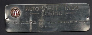 5° RALLYE DEI RODODENDRI - AUTOMOBILE CLUB TORINO - TARGA in Metallo - 1959 - Picture 1 of 2