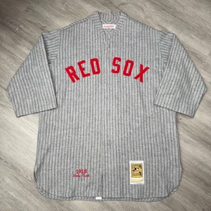 BABE RUTH 1918 Boston Red Sox Mitchell & Ness Authentic Jersey 46 Throwback USA - Picture 1 of 10
