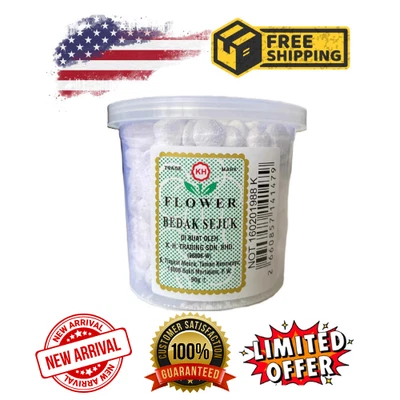 🔥FLOWER Cooling Powder🔥(BEDAK SEJUK) 90g Traditional Natural Rice Brightening - Image 1 of 4