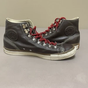 CONVERSE Chuck Taylor All Star Hiker Sneakers Men 10 Brown Leather Shoes 132380C - Picture 1 of 14