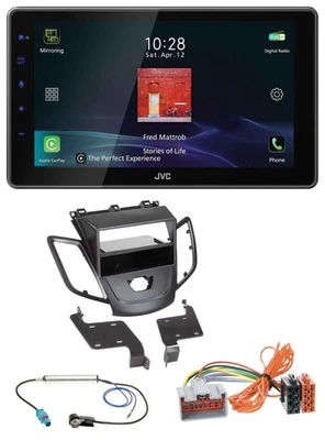 JVC DAB MP3 Bluetooth USB Autoradio für Ford Fiesta JA8 08-10 ohne Display schwa - Bild 1 von 4