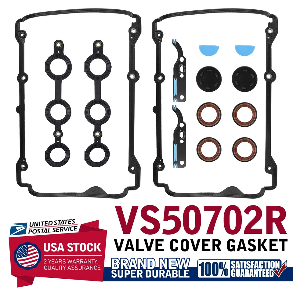 Kit de junta de motor de sellado cubierta de válvula para Audi A6 1998-2001 impermeable a prueba de aceite Foto 1 de 4