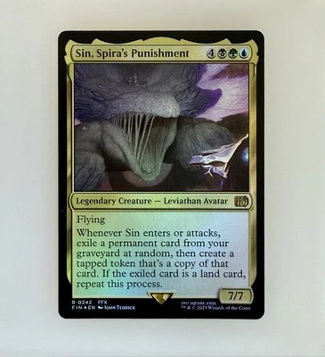 Magic the Gathering: Sin, Spira's Punishment Final Fantasy Foil NM - Image 1 of 3