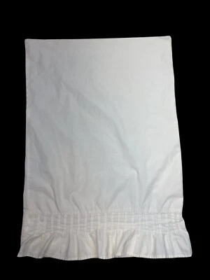 Funda de almohada estándar DKNY algodón crema plisada con volantes algodón Queen Foto 1 de 4