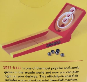 Desktop Skee-Ball Game Plastic w Directions Booklet in original box- very good - Foto 1 di 8